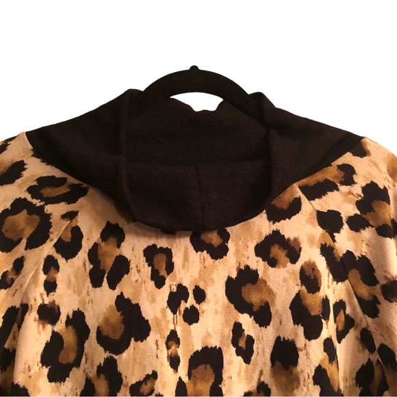 Honeyme Leopard Sweater Cowl Neck XXL NWOT - Picture 7 of 9